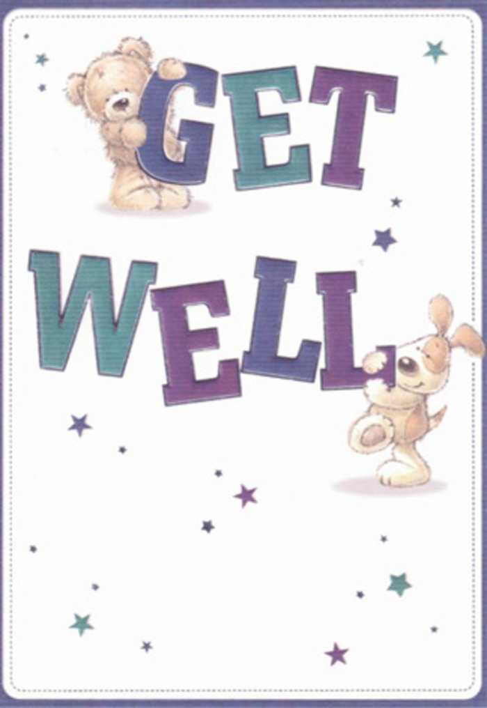 This delightful get well card is a celebration of encouragement, its spirit echoing the friendly creativity of Islington's floral scene. Two adorable companions-a big-hearted bear and a floppy-eared puppy-take centre stage, surrounded by playful stars that seem to scatter well-wishes with the gentle confidence of a florist sending bouquets through Clerkenwell's winding streets. The oversized 'Get Well' lettering, shaded in rich purples and calming aquas, anchors the design like the inviting storefronts of Islington Flowers along Upper Street-bold and unwavering, yet warmly personal. Every illustrated detail feels almost palpable, from the soft, textured fur of the bear to the puppy's velvety ears, evoking the hands-on artistry and nurturing care found in every local bouquet. The clean, bright background imparts a sense of possibility, ideal for lifting spirits and sparking hope, whether hospital-bound or recovering at home. This card offers not just a message, but an embrace-a reminder of community resilience and heartfelt gestures, perfect for sending support across Islington.
